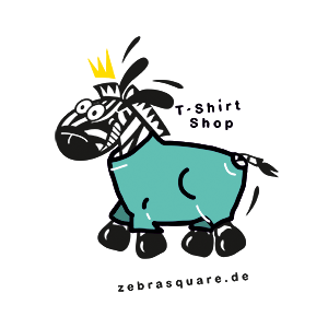 Comic Zebra mit Shirt