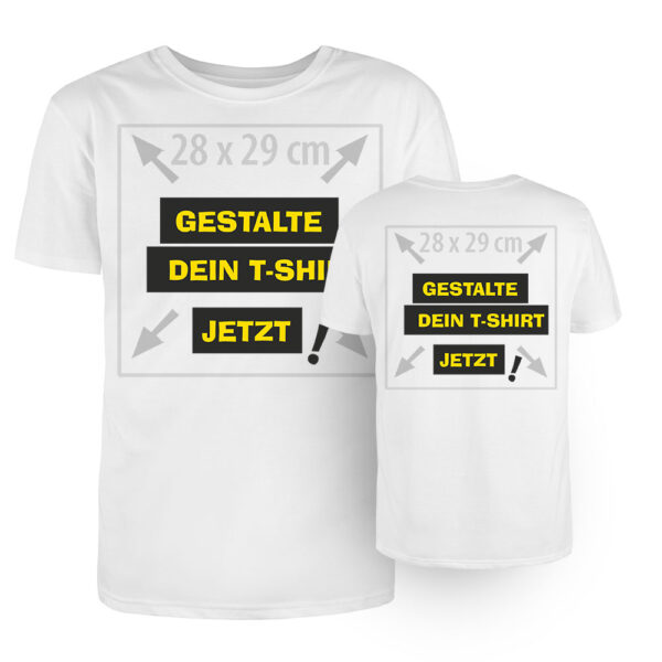 T-Shirt `Standard`vorne / hinten bedruckt