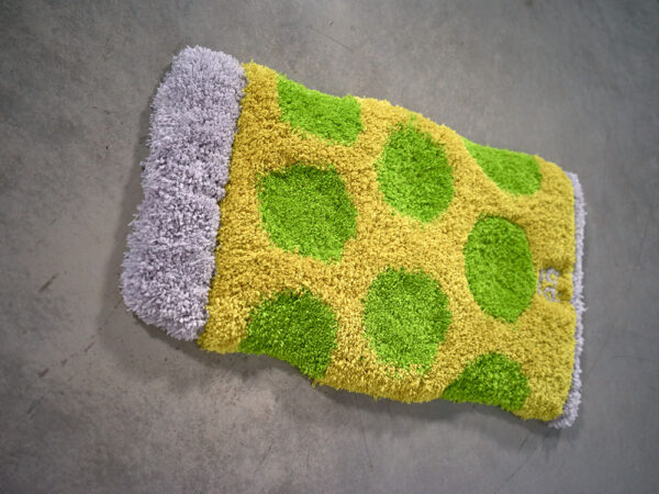 Dubbeglas Teppich in 3D-Kuscheloptik mit Bö Eiche
