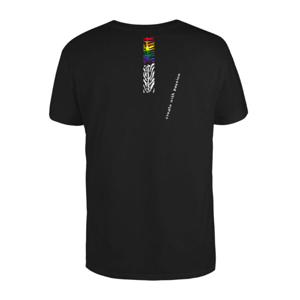 Schwarzes CSD Summervibes T-Shirt, Rückseite